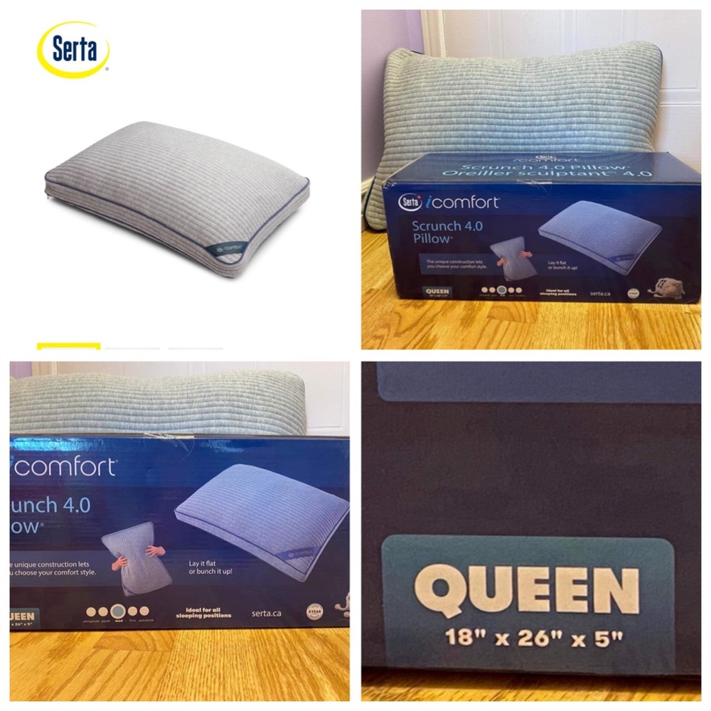 Queen Size Serta Memory Foam Pillow NEW